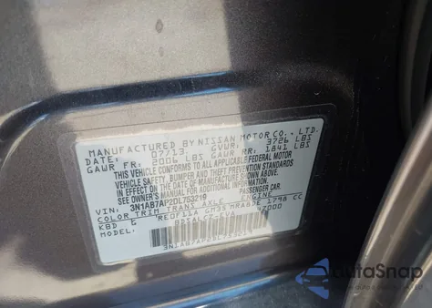 2013 Nissan Sentra S z USA, uszkodzony, nr VIN 3N1AB7AP2DL753219